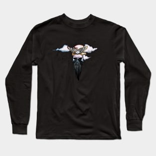 Skull with eagle Long Sleeve T-Shirt